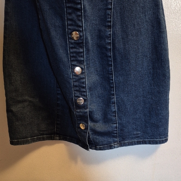 Guess Blue Denim Mini Dress - Picture 4 of 13